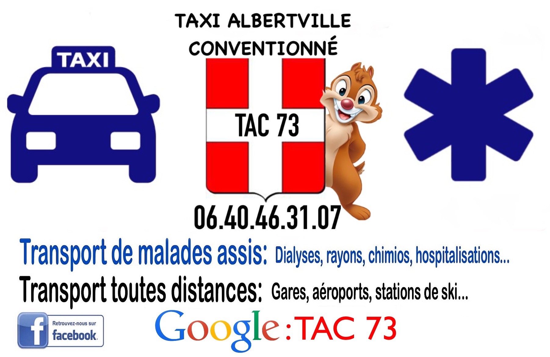 Carte de visite tac 73.